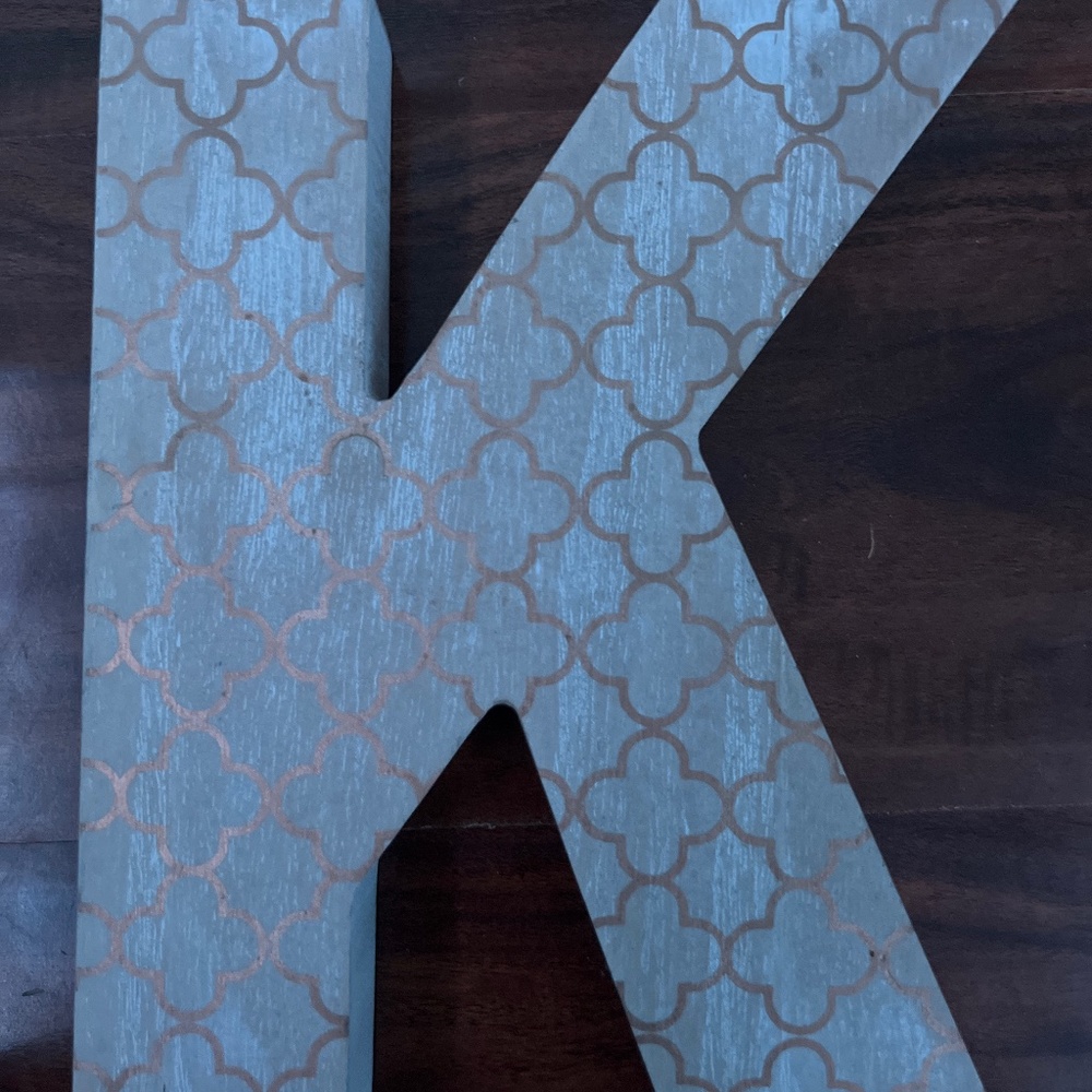 Wooden K letters